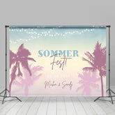 Brauch Nacht Palme Bäume Sommer Fest Party Hintergrund